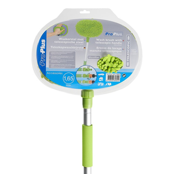 Brosse de lavage microfibre chenille manche télescopique 1,65 mètres