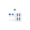 Brosse de lavage microfibre chenille manche télescopique 1,65 m bleu