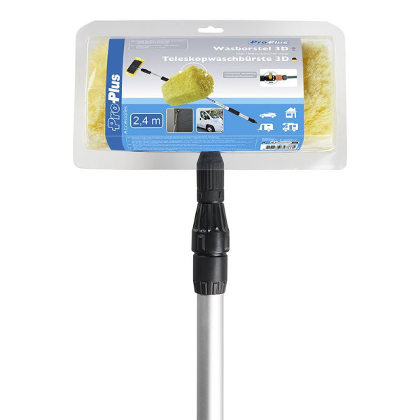 Brosse de lavage 3D manche télescopique 2,4 mètres