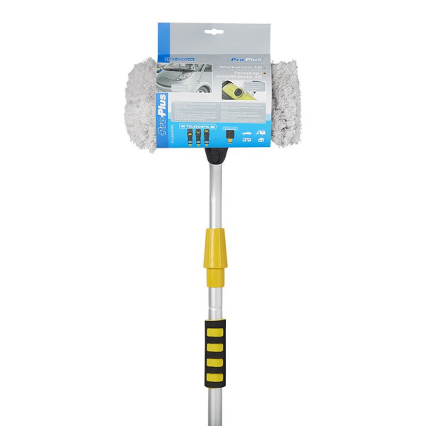 Brosse de lavage 3D avec réservoir de shampooing manche télescopique 2,5 mètre