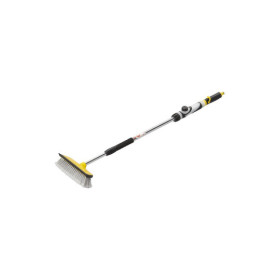 Brosse de lavage avec essuie-glace et distributeur de savon et manche télescopique 92 - 150 cm