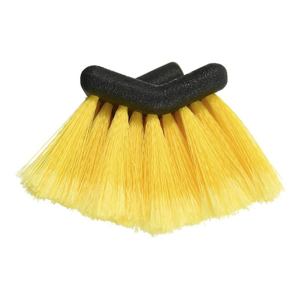 Tête de brosse meuble pour les brosses de lavage télescopique noir/jaune