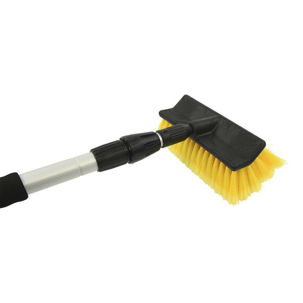 Tête de brosse meuble pour les brosses de lavage télescopique noir/jaune