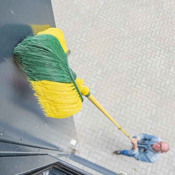 Brosse en toile d'araignée avec manche télescopique réglable 3,6 mètre
