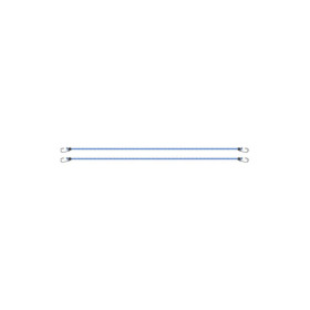 Tendeur élastique 8mm - 80cm - jeu de 2 pièces
