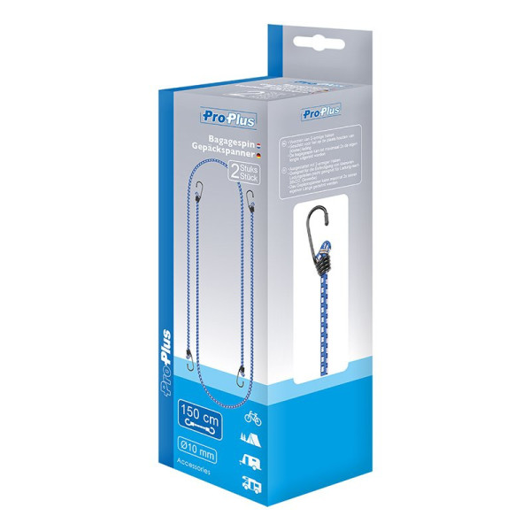 Tendeur élastique 10mm - 150cm - jeu de 2 pièces
