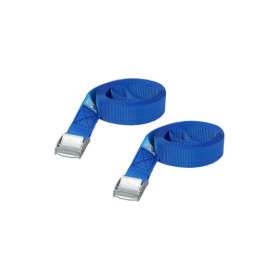 Sangle d'arrimage bleu avec boucle de serrage 2x 2