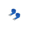 Sangle d'arrimage bleu avec boucle de serrage 2x 2,5 mètres