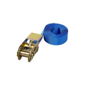 Sangle d'arrimage bleu avec tendeur à cliquet 3