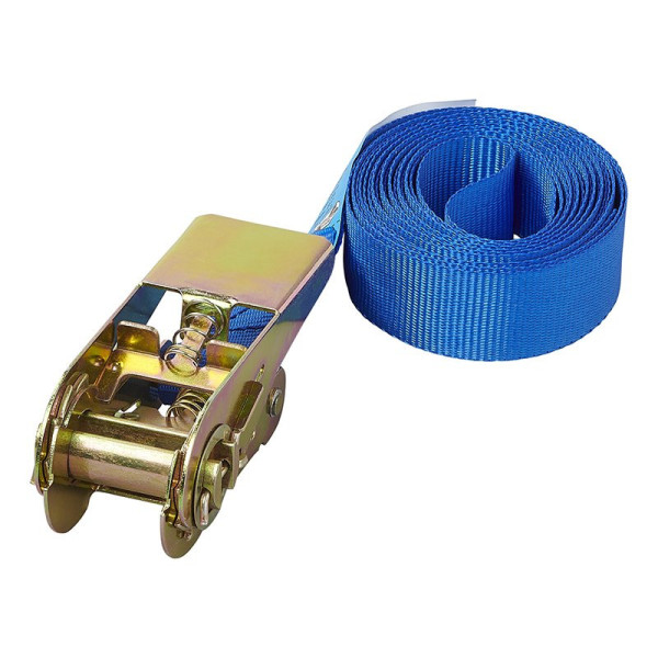Sangle d'arrimage bleu avec tendeur à cliquet 3