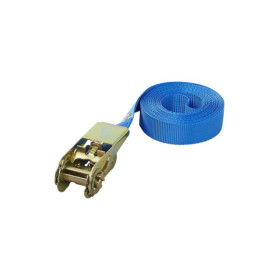Sangle d'arrimage bleu avec tendeur à cliquet 5 mètres