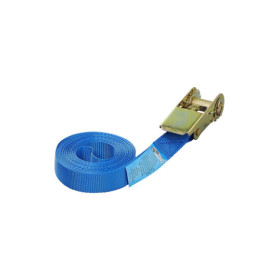 Sangle d'arrimage bleu avec tendeur à cliquet 5 mètres