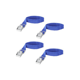 Sangles de blocage métal pour porte-vélo 4 pièces