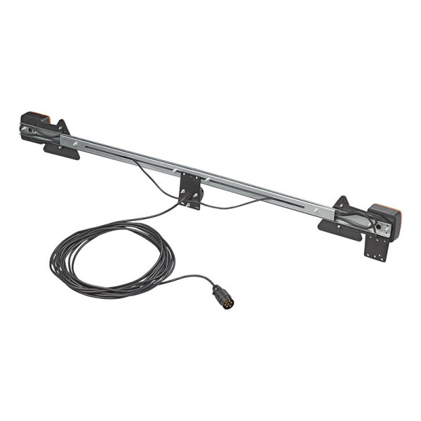 Rampe d'éclairage de remorque 140-200cm télescopique + 12M câble