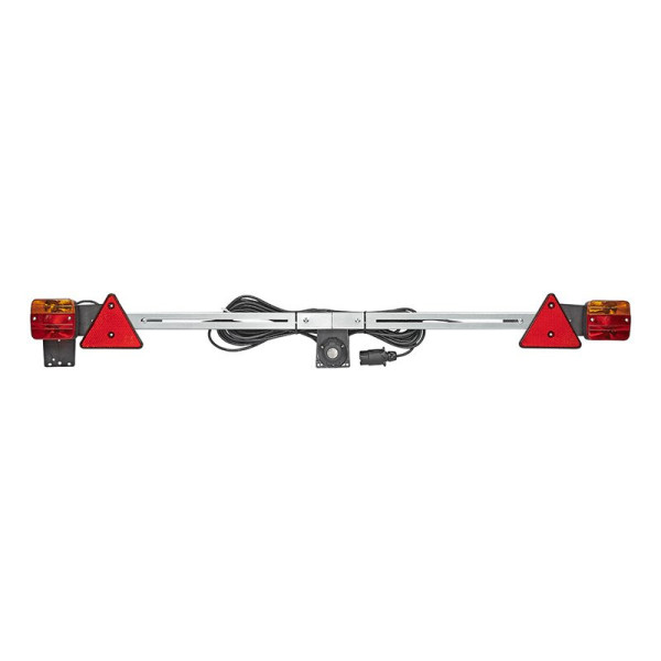 Rampe d'éclairage de remorque 140-200cm télescopique + 12M câble