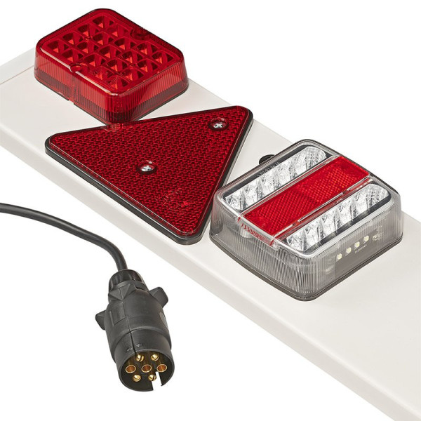 Rampe d'éclairage de remorque 2x 14 LED avec feu anti-brouillard + 6M câble