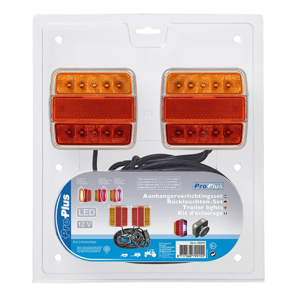 Kit d'éclairage LED magnéthique 7,5+2,5M câble