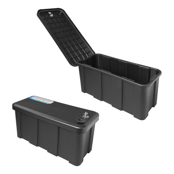 Coffre de rangement pour remorque en plastique 25L 565 x 245 x 290mm incl