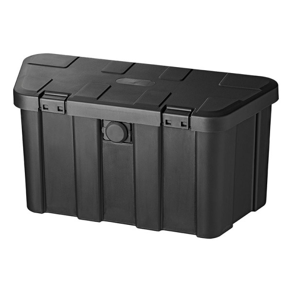 Coffre de rangement pour remorque en plastique 45L avec serrure à combinaison