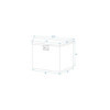 Boîte à outils aluminium pour remorque 830/540 x 360 x H490 mm