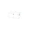 Boîte à outils aluminium pour remorque 760 x 320 x H270 mm