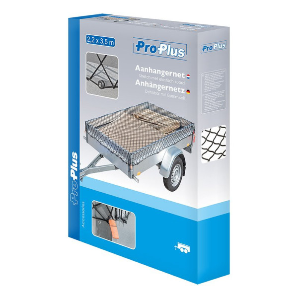 Filet de remorque 2,2 x 3,5 m extensible avec cordon élastique