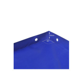 Bâche plate remorque avec le cord elastique 2075x1140x50mm