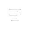 Support de bâche aluminium réglable 108-146 cm pour bâche de remorque