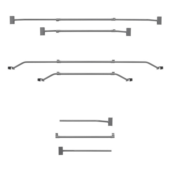 Support de bâche réglable 100-155 cm pour bâche de remorque