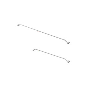 Supports de bâche aluminium réglables 132-204cm pour bâche plate de remorque