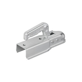 Tête d'attelage acier vertical 2 trous carré 60mm 1300kg freiné