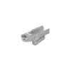 Tête d'attelage acier vertical 2 trous carré 60mm 1300kg freiné