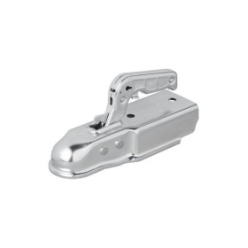 Tête d'attelage acier vertical 2 trous carré 70mm 1300kg freiné
