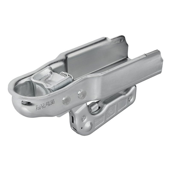 Tête d'attelage acier vertical 2 trous carré 70mm 1300kg freiné