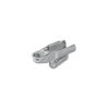 Tête d'attelage acier vertical 2 trous carré 70mm 1300kg freiné
