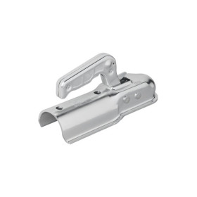 Tête d'attelage acier vertical 2 trous ronde 60mm 1300kg freiné