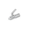 Tête d'attelage acier vertical 2 trous ronde 60mm 1300kg freiné