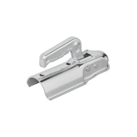 Tête d'attelage acier vertical 2 trous ronde 70mm 1300kg freiné