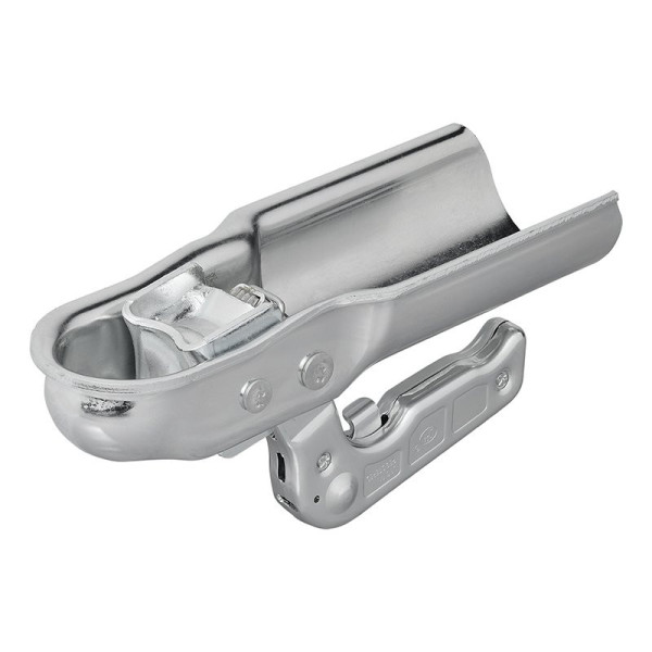 Tête d'attelage acier vertical 2 trous ronde 70mm 1300kg freiné