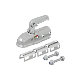 Tête d'attelage acier ronde 40/45/50mm 2300kg freinée