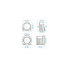 Coussinet pour attache à inertie convient à ALKO 131R - 161S/VB - 250S/1 - 251S/VB/G - 351ZA 1993