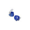 Support de prise en plastique bleu