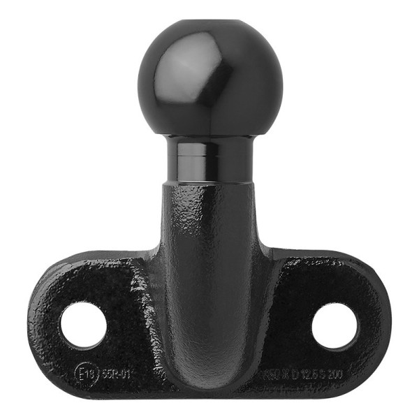 Boule d'attelage noir équerre Homologation du type E