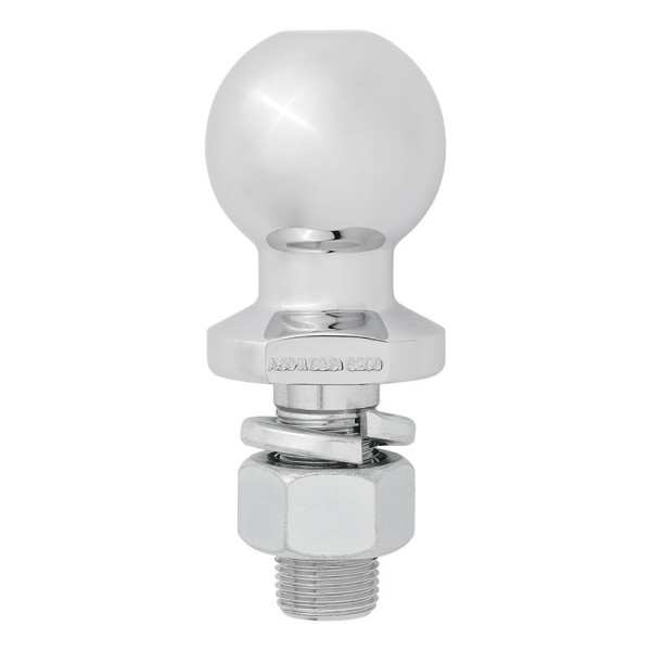 Boule d'attelage droite M22 x 50mm Homologation du type E