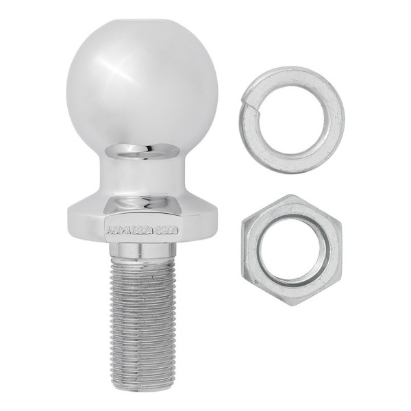 Boule d'attelage droite M22 x 50mm Homologation du type E