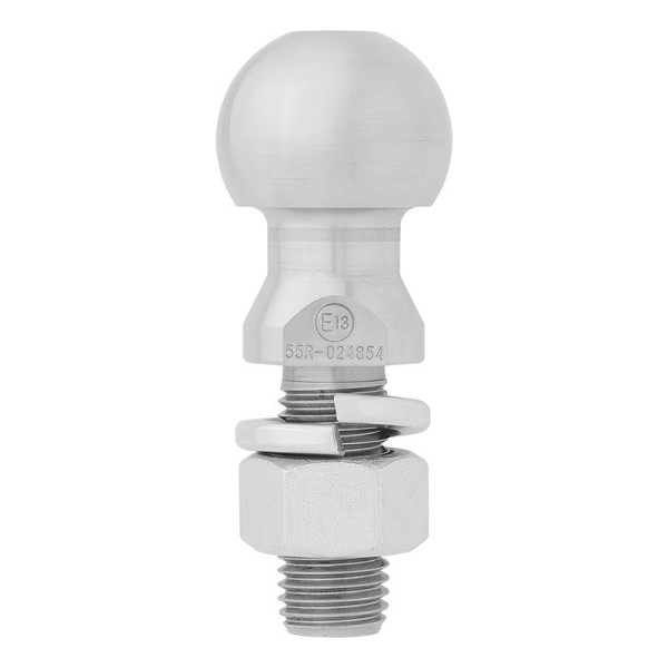Boule d'attelage droite M24 x 55mm Homologation du type E