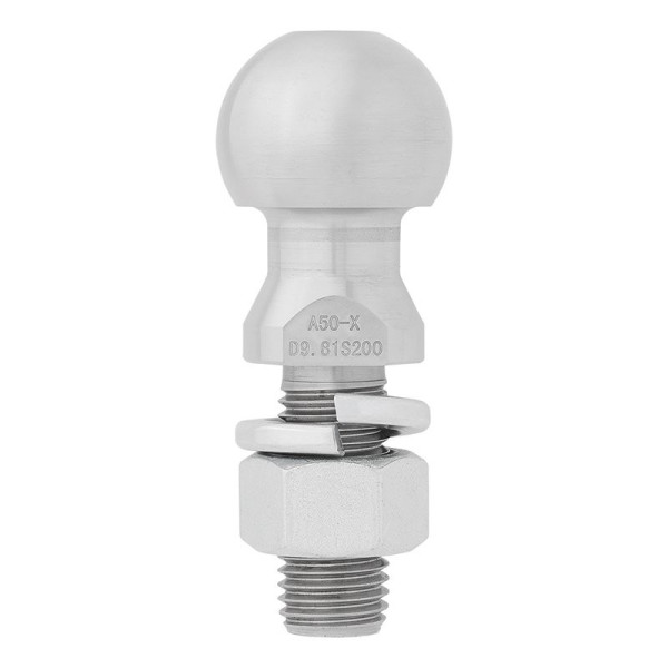 Boule d'attelage droite M24 x 55mm Homologation du type E