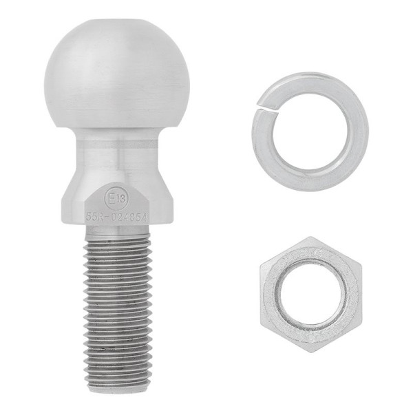 Boule d'attelage droite M24 x 55mm Homologation du type E