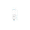Boule d'attelage droite M24 x 55mm Homologation du type E