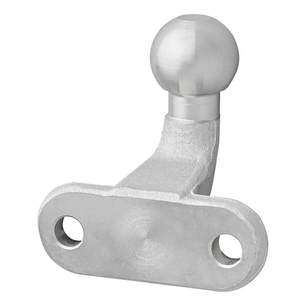 Boule d'attelage argent équerre Homologation du type E